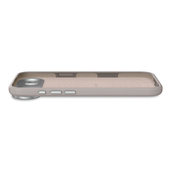 Funda silicona antimicrobiana iPhone 17 Air Decoded taupe suave