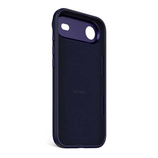 Funda silicona antimicrobiana iPhone 17 Air Decoded azul navy