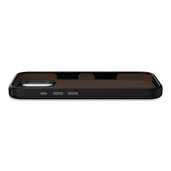 Funda silicona antimicrobiana iPhone 17 Decoded negro phantom
