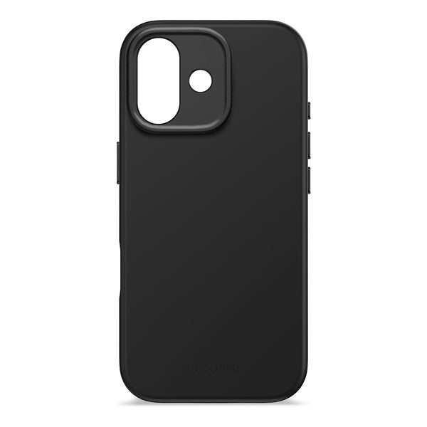 Funda silicona antimicrobiana iPhone 17 Decoded negro phantom