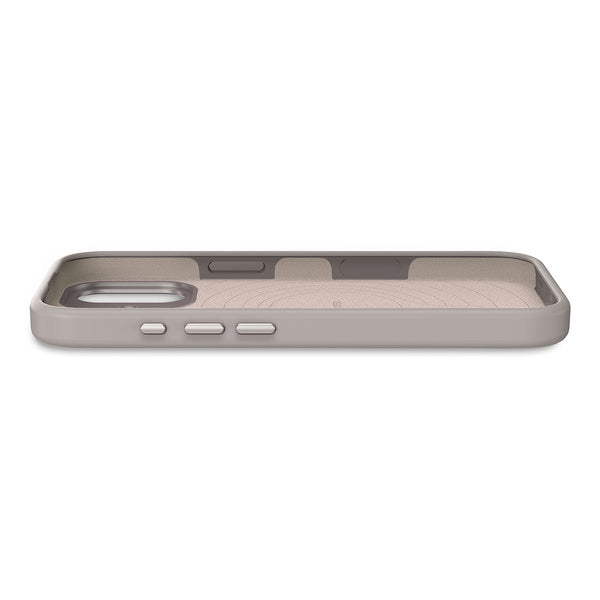 Funda silicona antimicrobiana iPhone 17 Decoded taupe suave