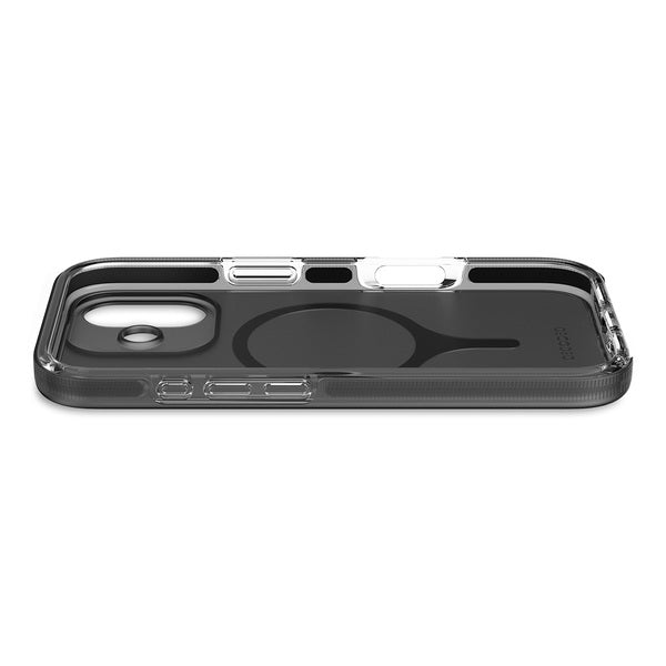 Funda transparente DropTec iPhone 17 Decoded negro esmerilado