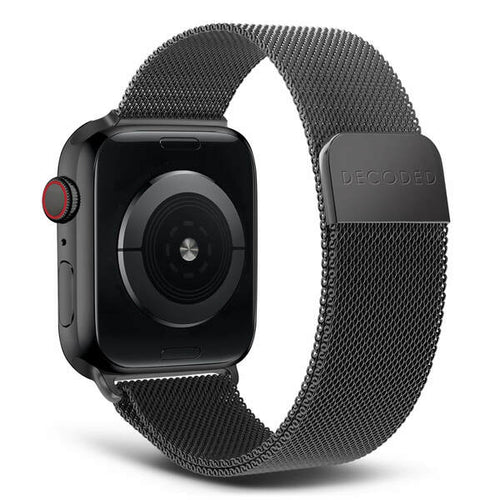 Banda para Apple Watch 44/45 mm Milan Tracción Magnética Loop Decoded negra