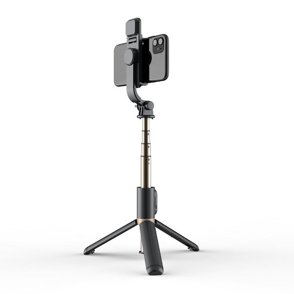 Selfie stick con luz LED ajustable y control remoto Dusted negro