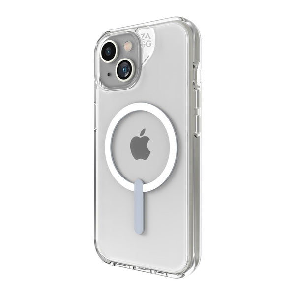 Funda dura Crystal Palace MagSafe para iPhone 15 Zagg transparente