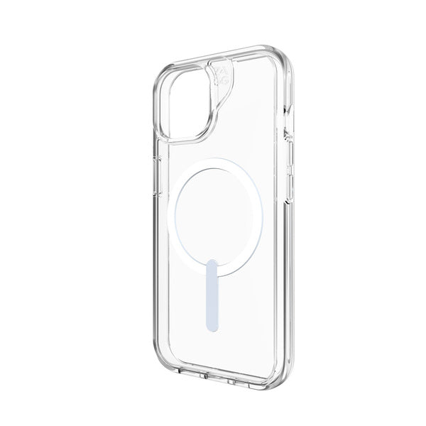 Funda dura Crystal Palace MagSafe para iPhone 15 Zagg transparente