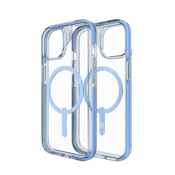 EOL> Funda dura Santa Cruz MagSafe para iPhone 15 Plus Zagg azul