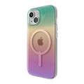 Funda dura Milan Snap MagSafe para iPhone 15 Zagg transparente iridiscente
