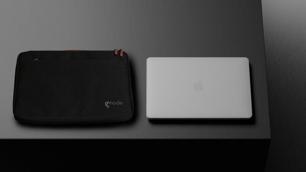 Bundle de protección para MacBook Air M1 sleeve, funda dura y carcasa de teclado Gmode negro