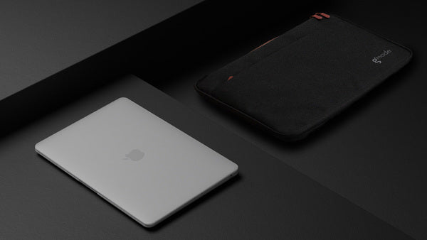 Bundle de protección para MacBook Air M1 sleeve, funda dura y carcasa de teclado Gmode negro
