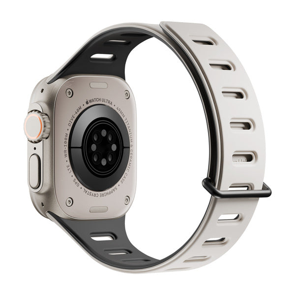 Banda para Apple Watch 44/45/49 mm Active Tracción Magnética Native Union negra/arcilla