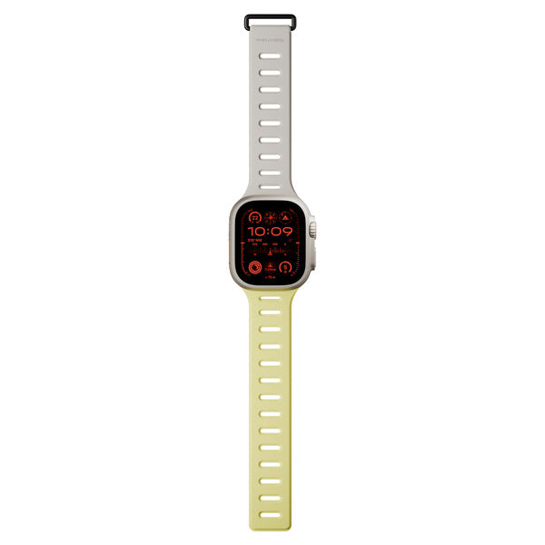 Banda para Apple Watch 44/45/49 mm Active Tracción Magnética Native Union limón/arcilla