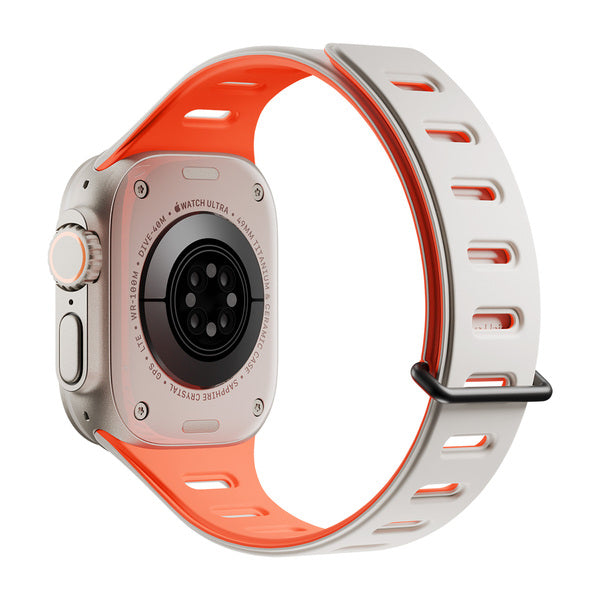 Banda para Apple Watch 44/45/49 mm Active Tracción Magnética Native Union naranja/arcilla