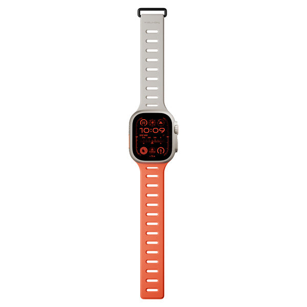 Banda para Apple Watch 44/45/49 mm Active Tracción Magnética Native Union naranja/arcilla