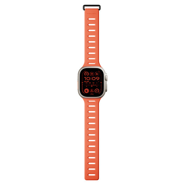 Banda para Apple Watch 44/45/49 mm Active Tracción Magnética Native Union naranja/arcilla