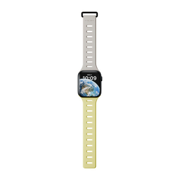 Banda para Apple Watch 38/40/41 mm Active Tracción Magnética Native Union limón/arcilla