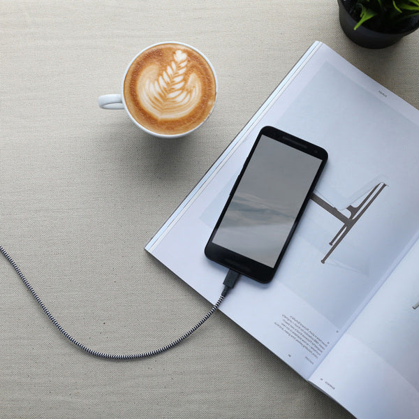 Cable USB-A a USB-C 3 Mt Belt Native Union zebra