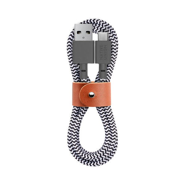 Cable USB-A a USB-C 1,2 Mt Belt Native Union zebra