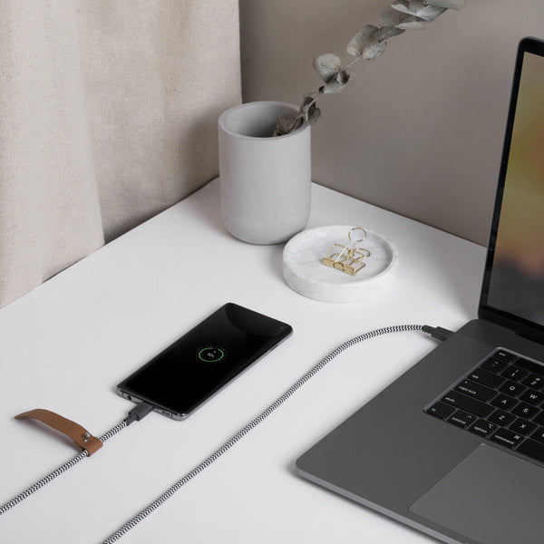 Cable USB-C a USB-C 1,2 Mt Belt Native Union zebra