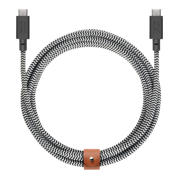 Cable USB-C a USB-C 3 Mt Belt Native Union zebra