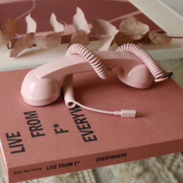 Teléfono Pop USB-C Native Union rosado candy
