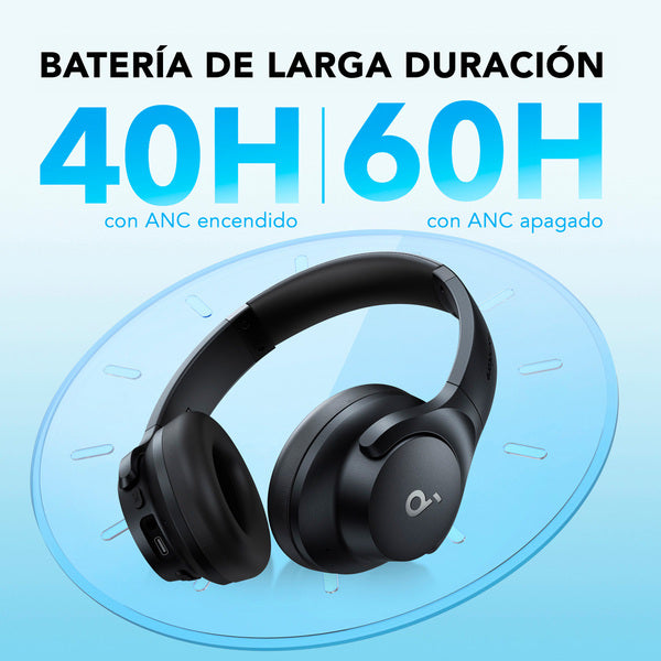Audifono Over Ear Noise Cancelling Life Q20i Soundcore negro