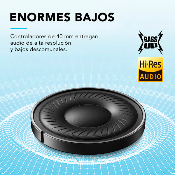Audifono Over Ear Noise Cancelling Life Q20i Soundcore negro