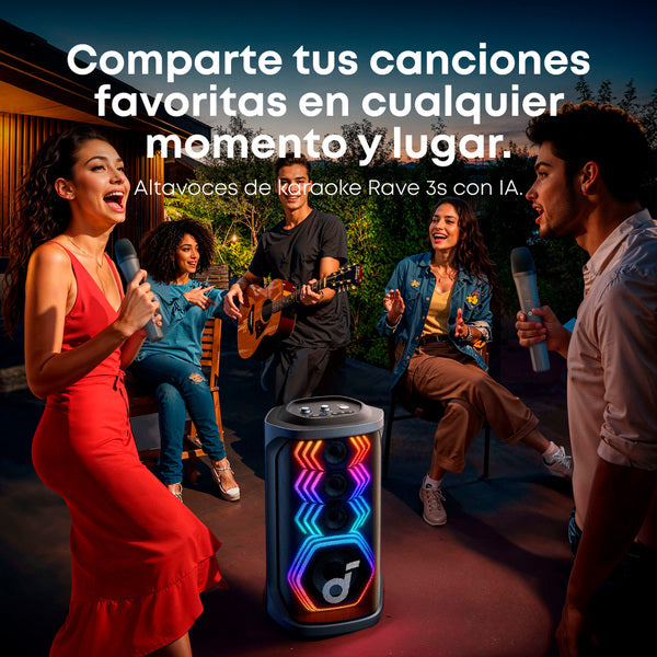 Parlante Bluetooth Rave 3 Soundcore Negro V2