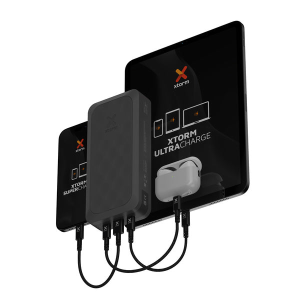 Batería 27.000 mAh 2xUSB-C 1xUSB-A 67W Fuel Series Xtorm negro medianoche