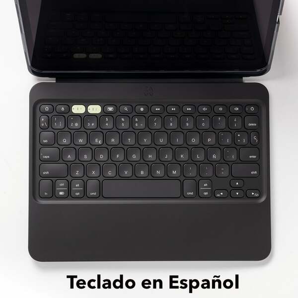 Funda con teclado en español Pro Keys para iPad Air 11" negro
