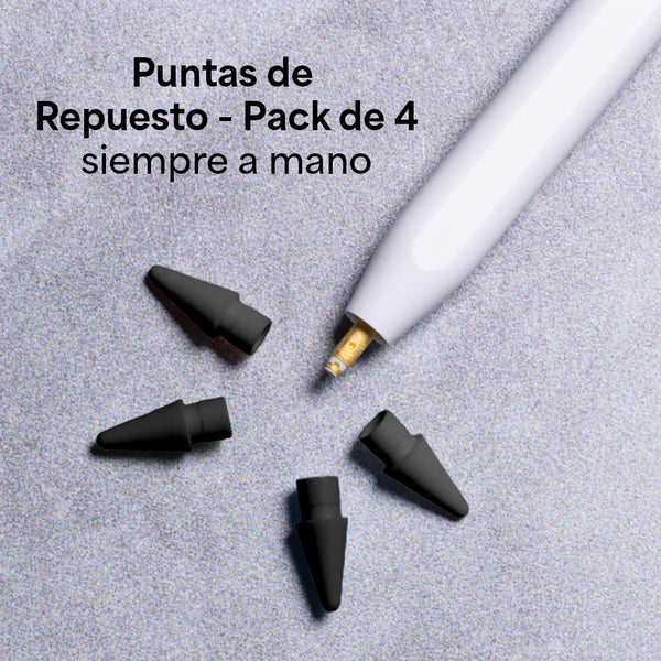 Puntas reemplazo 4 pack Apple Pencil Zagg negra