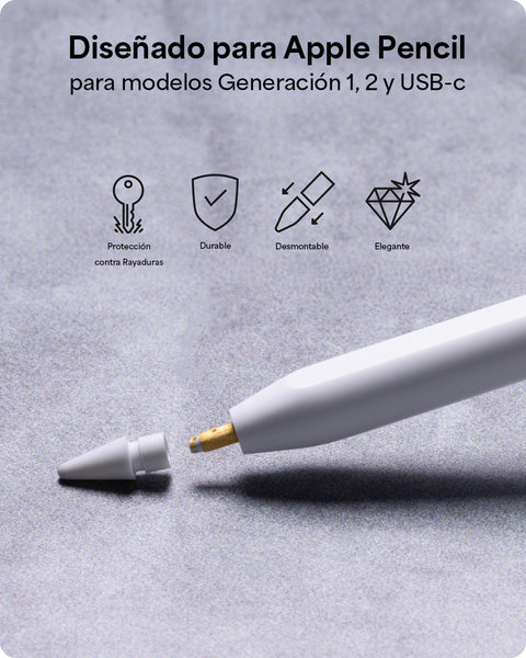 Puntas reemplazo 4 pack Apple Pencil Zagg colores