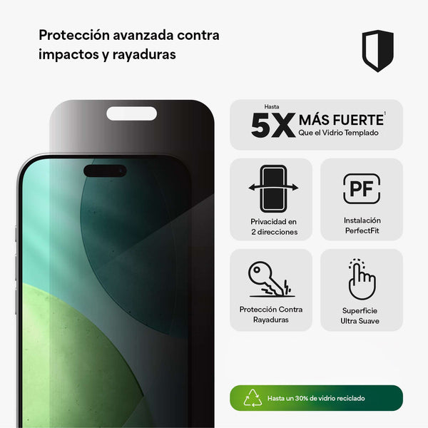 Lámina privacidad InvisibleShield iPhone 17 Air Zagg