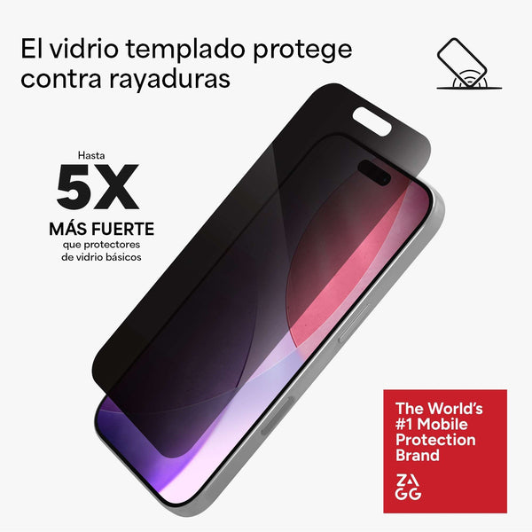 Lámina privacidad InvisibleShield iPhone 17 Pro Max Zagg