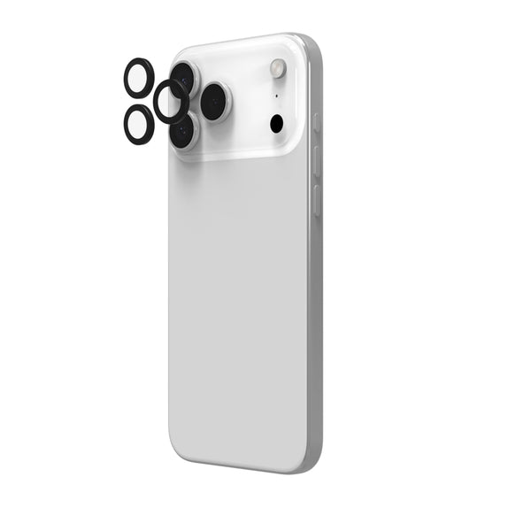 Aros cámara InvisibleShield AR iPhone 17 Pro/17 Pro Max Zagg Negro