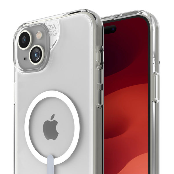 EOL> Funda dura Crystal Palace MagSafe para iPhone 15 Plus Zagg transparente