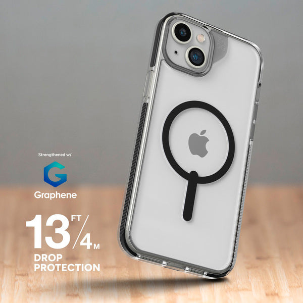 EOL> Funda dura Santa Cruz Snap MagSafe para iPhone 15 Plus Zagg negra