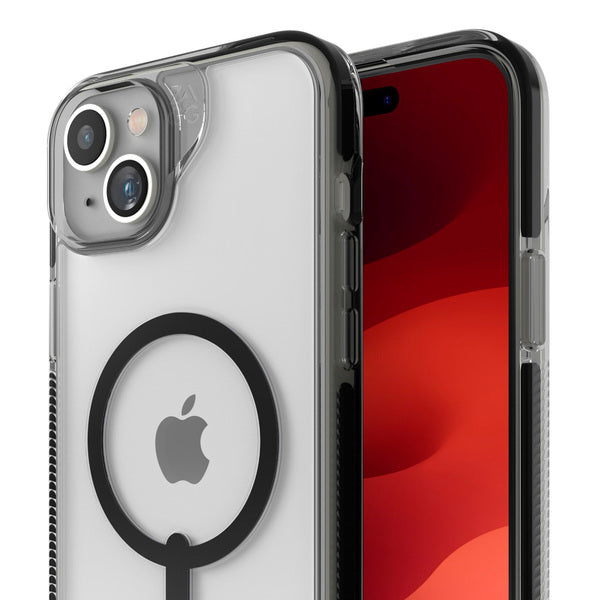 EOL> Funda dura Santa Cruz Snap MagSafe para iPhone 15 Plus Zagg negra