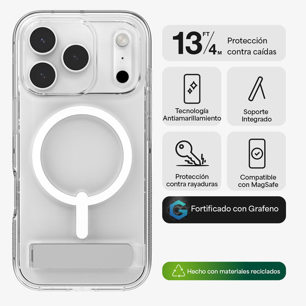 Funda Crystal Palace Snap iPhone 17 Pro Zagg transparente