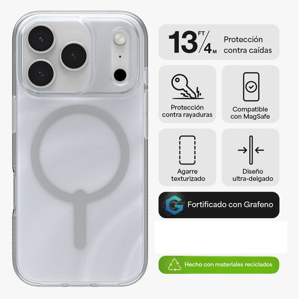 Funda Milan Snap iPhone 17 Pro Zagg brillos swirl