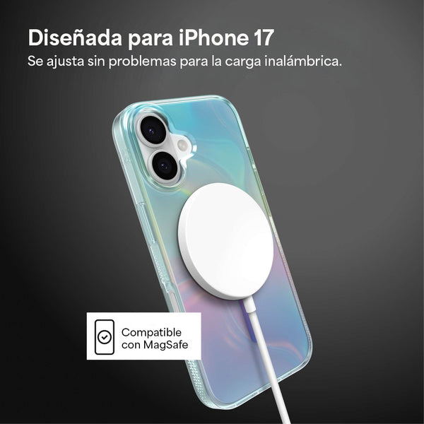 Funda Milan Snap iPhone 17 Zagg iridiscente burbuja