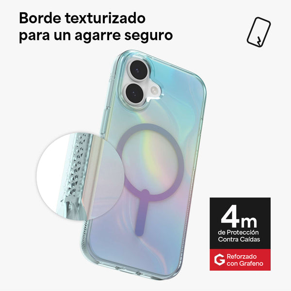 Funda Milan Snap iPhone 17 Zagg iridiscente burbuja