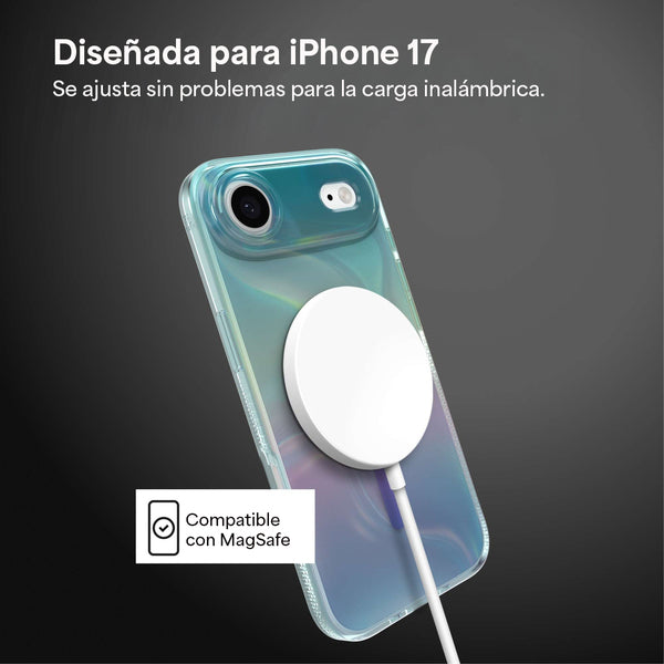 Funda Milan Snap iPhone 17 Air Zagg iridiscente burbuja