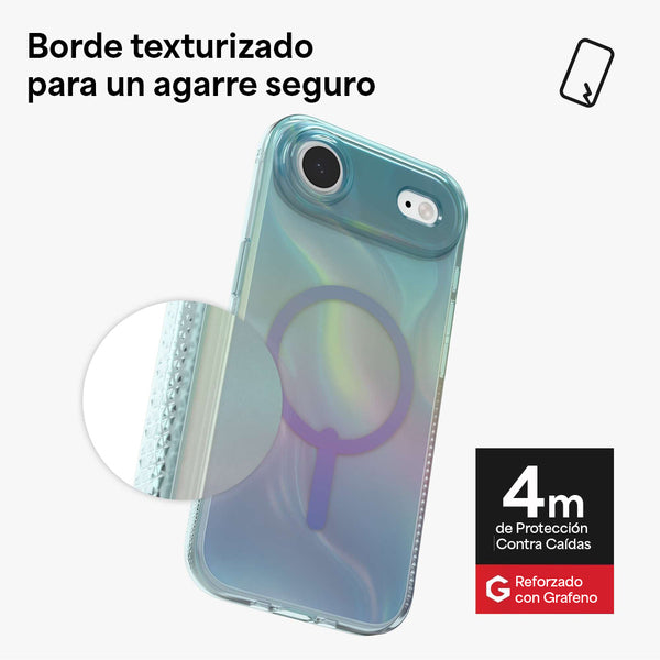 Funda Milan Snap iPhone 17 Air Zagg iridiscente burbuja