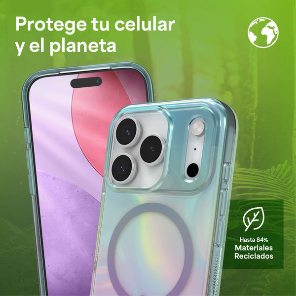 Funda Milan Snap iPhone 17 Pro Zagg iridiscente burbuja
