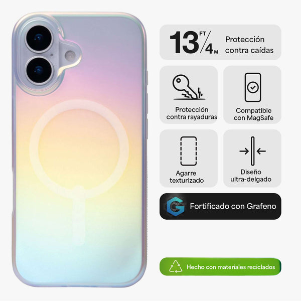 Funda Milan Snap iPhone 17 Zagg iridiscente