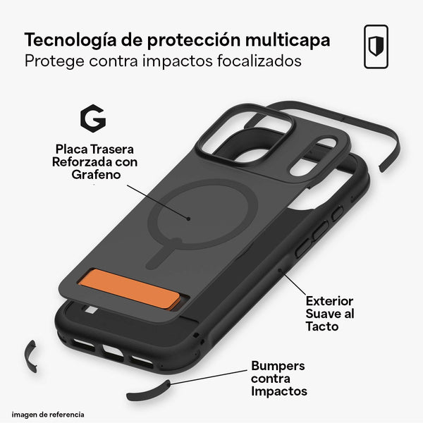 Funda Sedona Snap iPhone 17 Pro Zagg negra