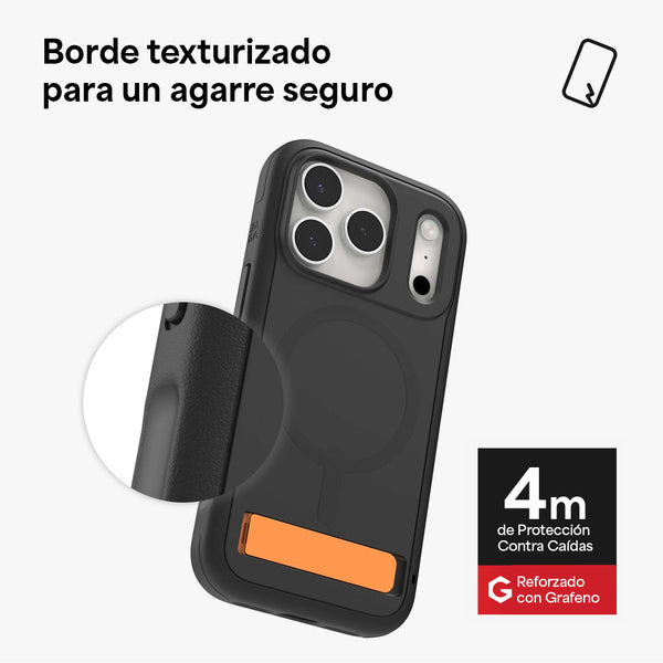 Funda Sedona Snap iPhone 17 Pro Zagg negra