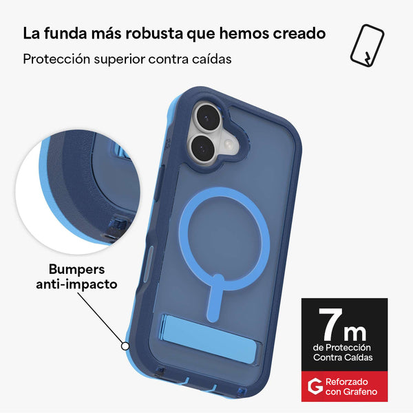 Funda Rainier Snap iPhone 17 Zagg azul