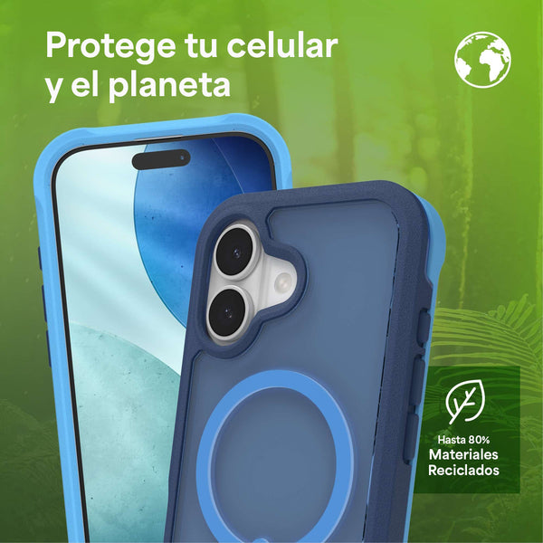 Funda Rainier Snap iPhone 17 Zagg azul